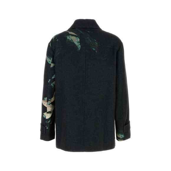 Dries Van Noten Men Embroidered Jacquard Rivne Coat - Picture 2 of 2